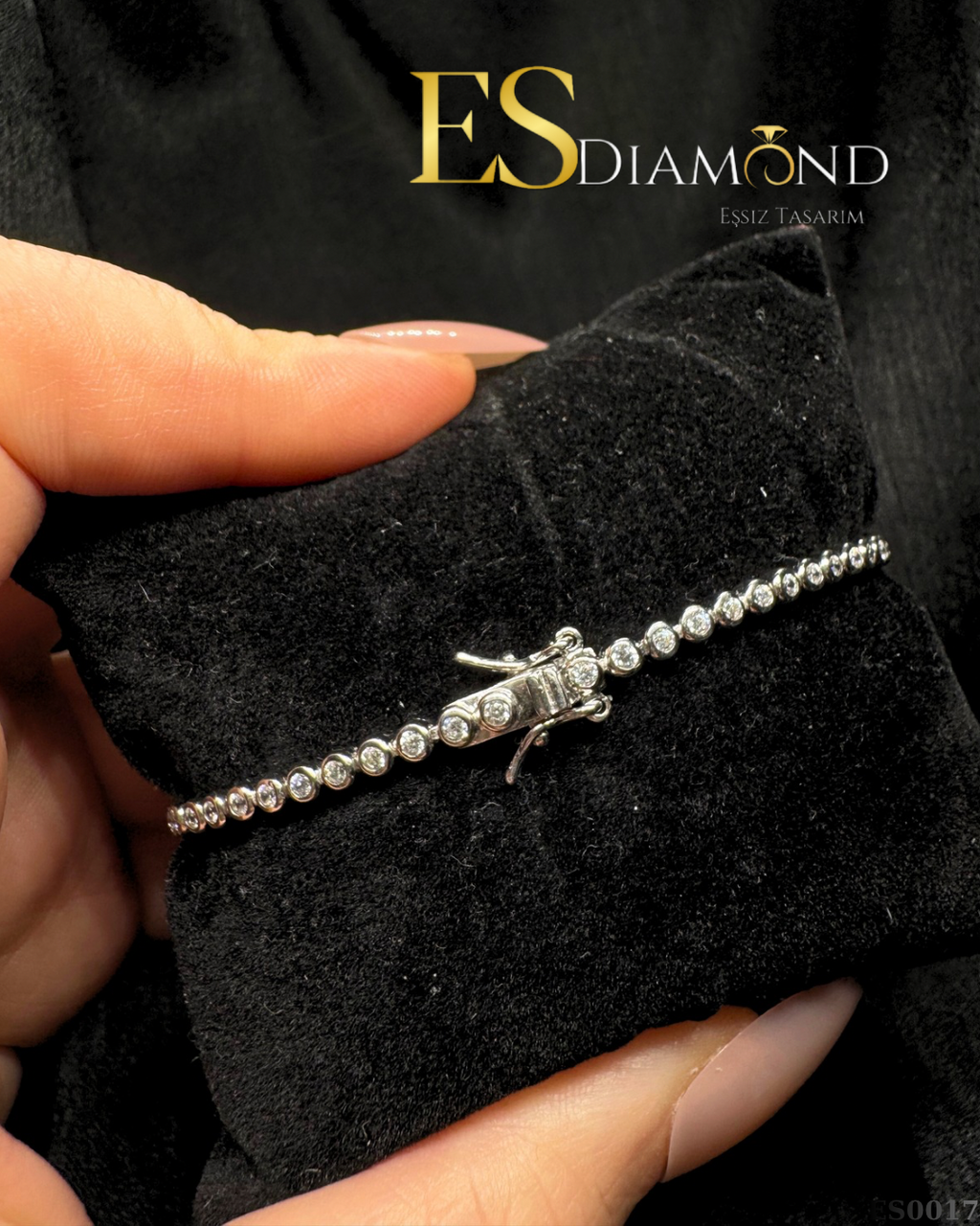 PIRLANTA KASA GÜMÜŞ SUYOLU BİLEKLİK