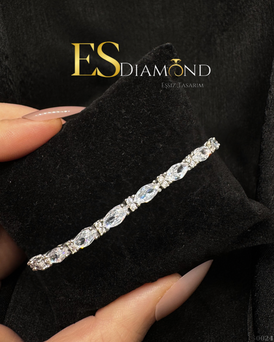 DİAMOND EFFECTİVE TASARIM GÜMÜŞ BİLEKLİK