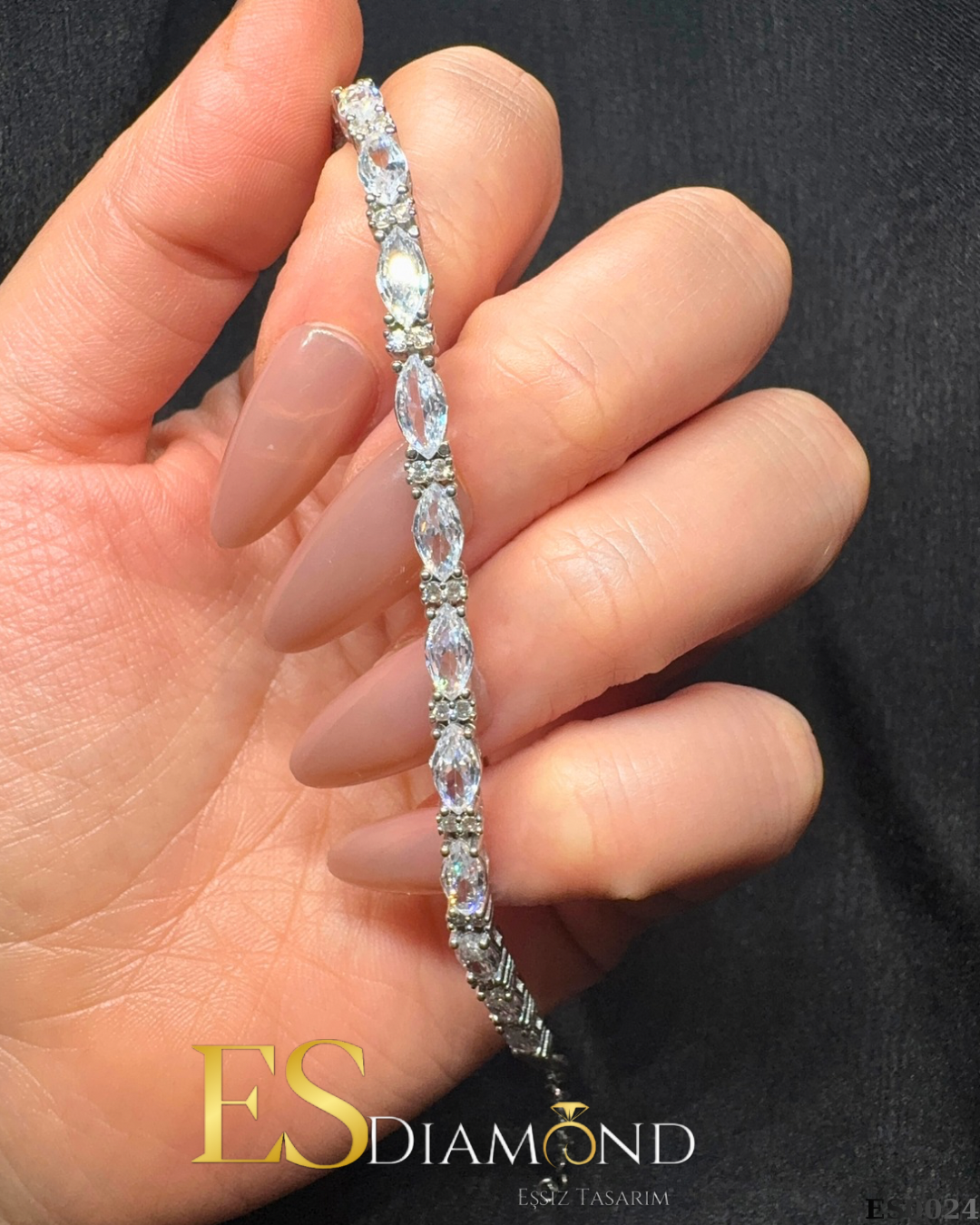 DİAMOND EFFECTİVE TASARIM GÜMÜŞ BİLEKLİK