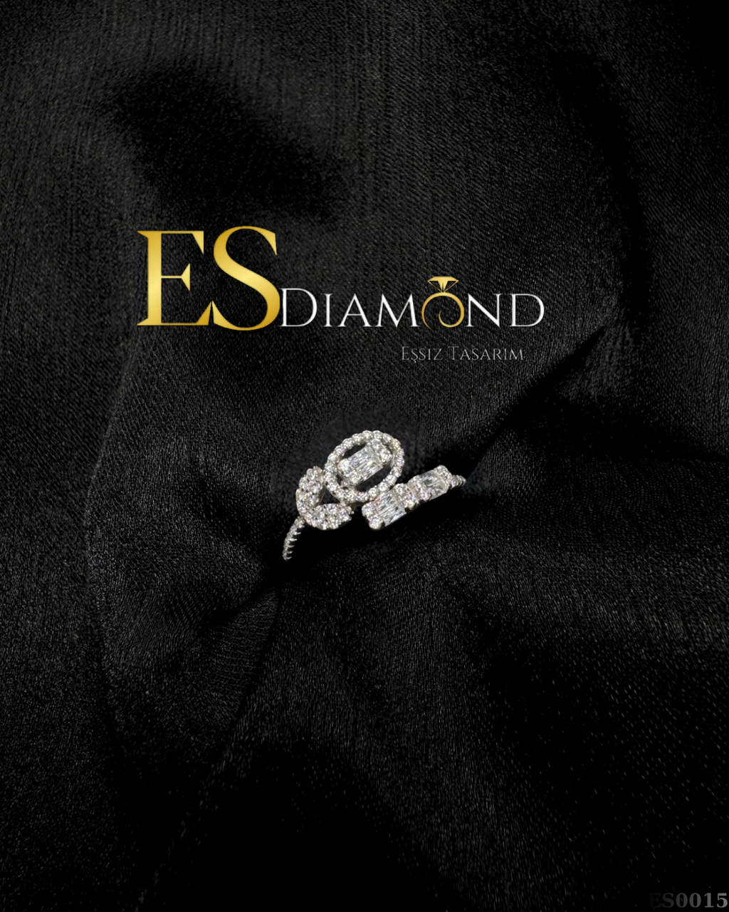 BAGET ÇIÇEK TASARIM YÜZÜK