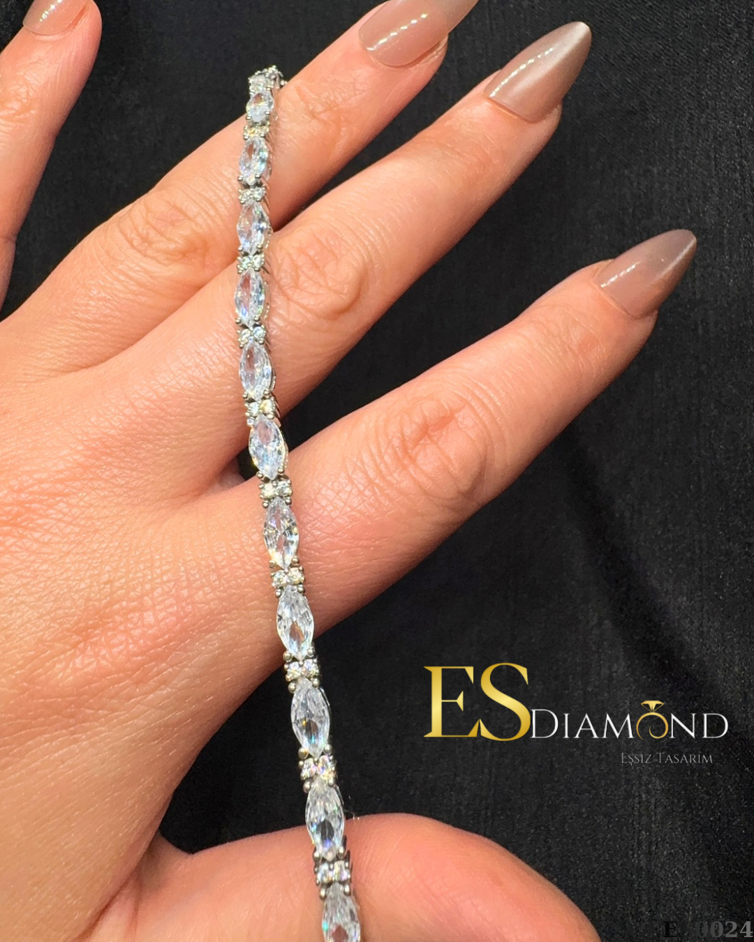 DİAMOND EFFECTİVE TASARIM GÜMÜŞ BİLEKLİK