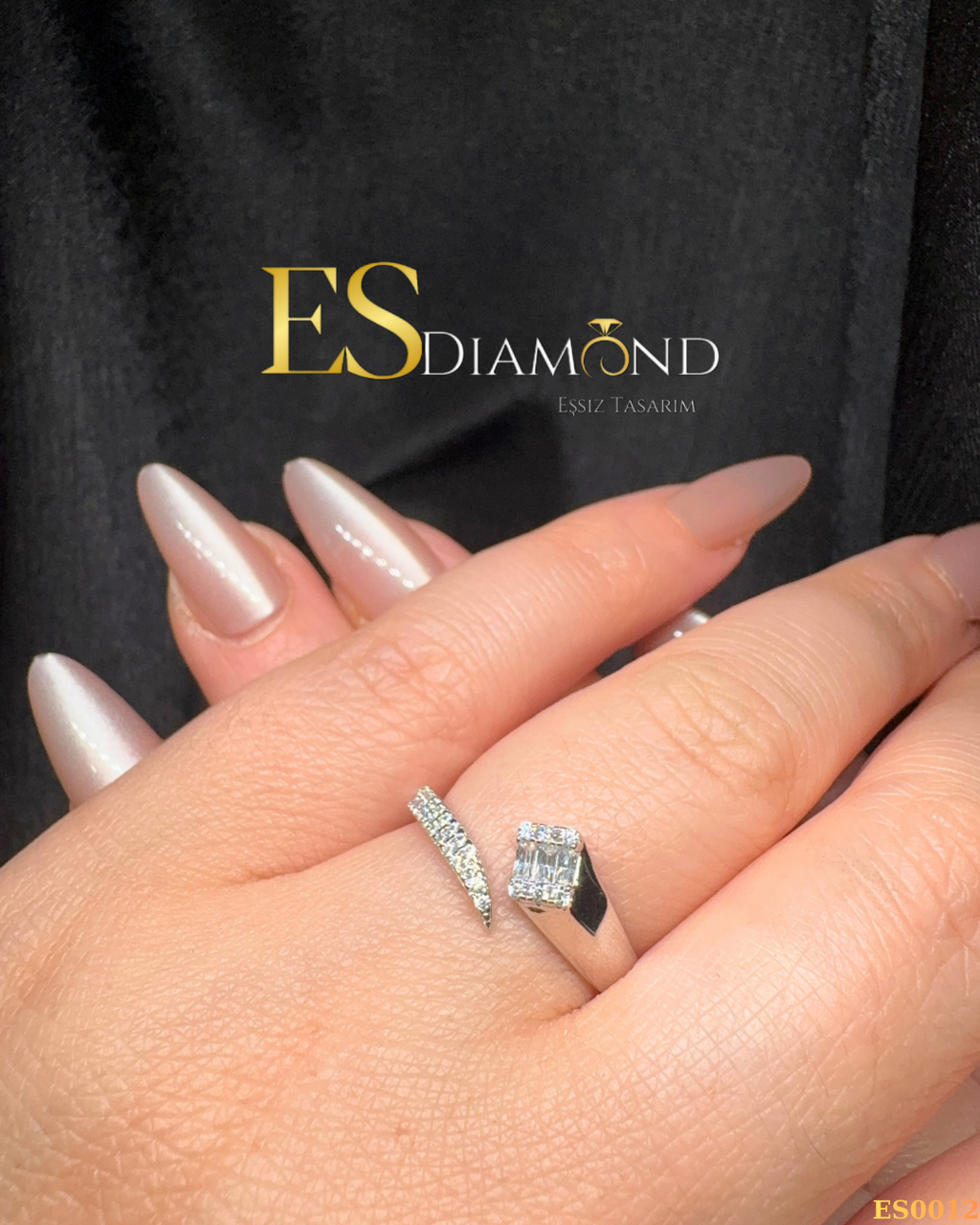 BAGET DETAYLI TASARIM GÜMÜŞ YÜZÜK