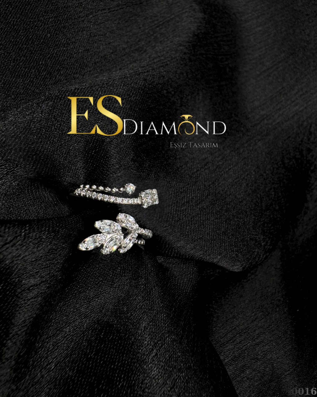 YAPRAK MOTİF TASARIM GÜMÜŞ YÜZÜK