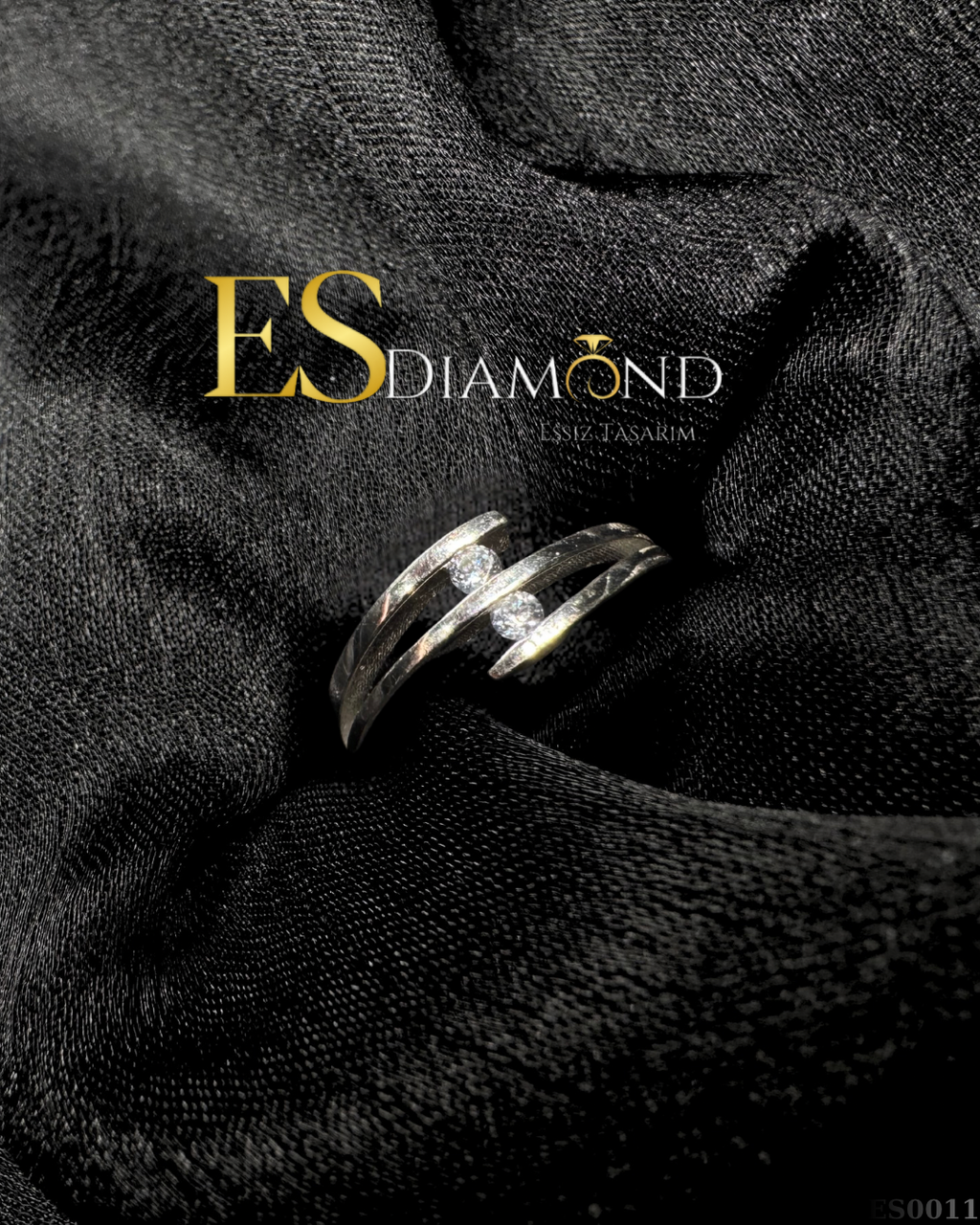ÇİFT TAŞ DİAMOND EFFECTİVE YÜZÜK