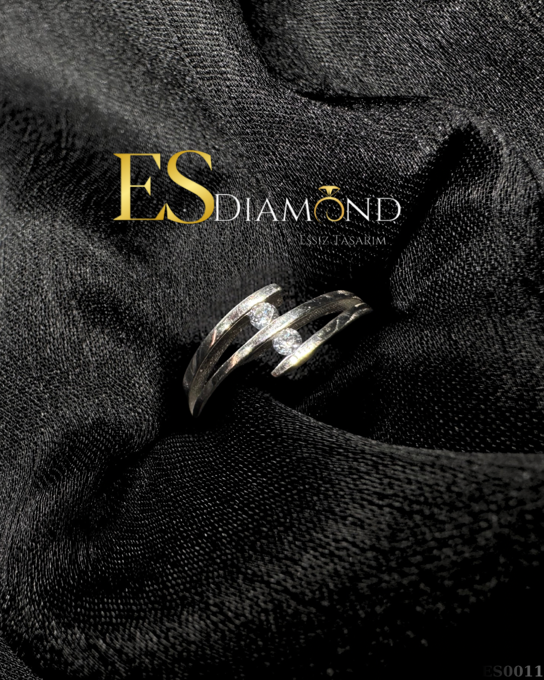 ÇİFT TAŞ DİAMOND EFFECTİVE YÜZÜK