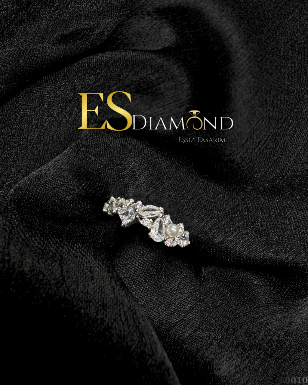 İNCİ DETAYLI TASARIM YÜZÜK