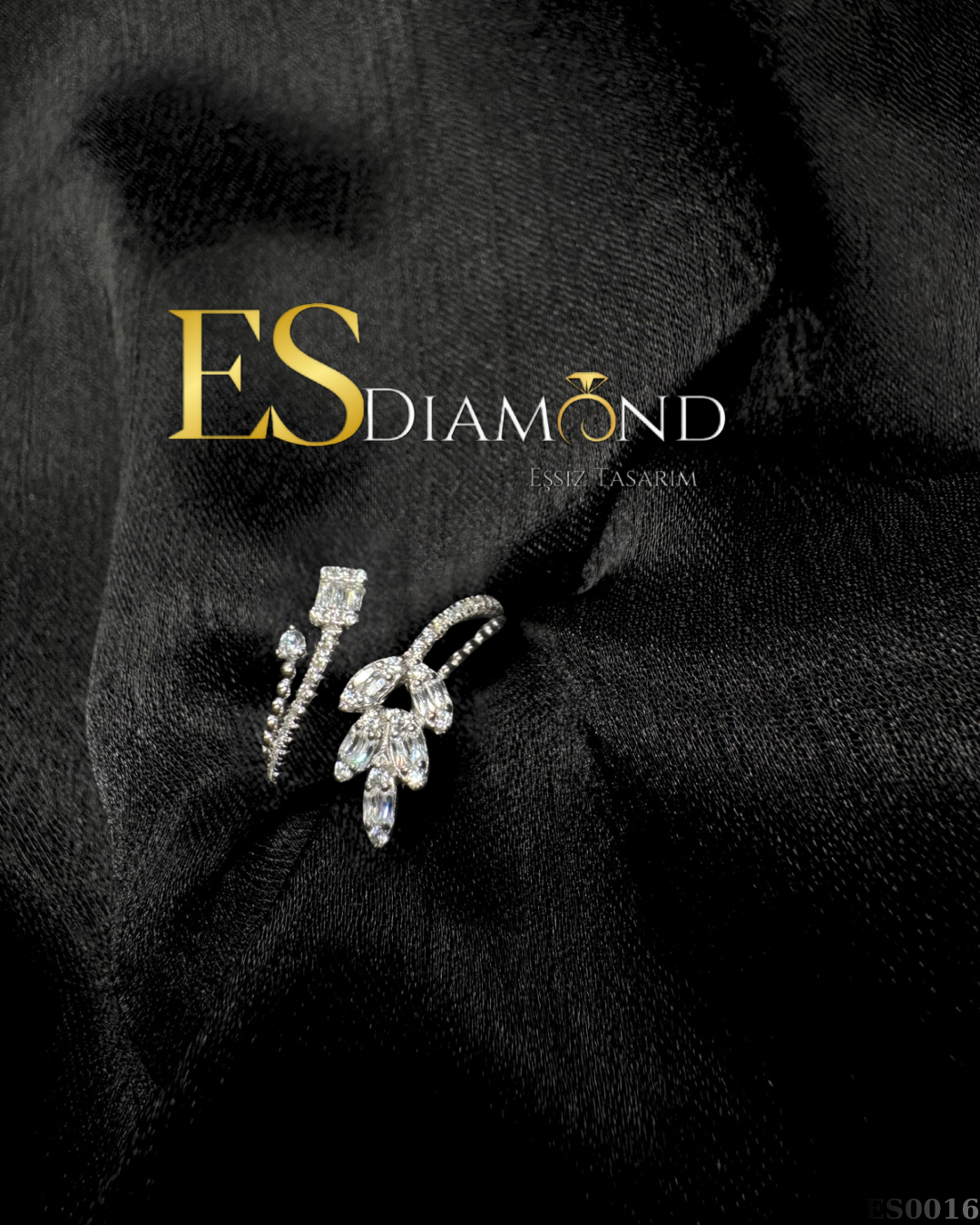 YAPRAK MOTİF TASARIM GÜMÜŞ YÜZÜK