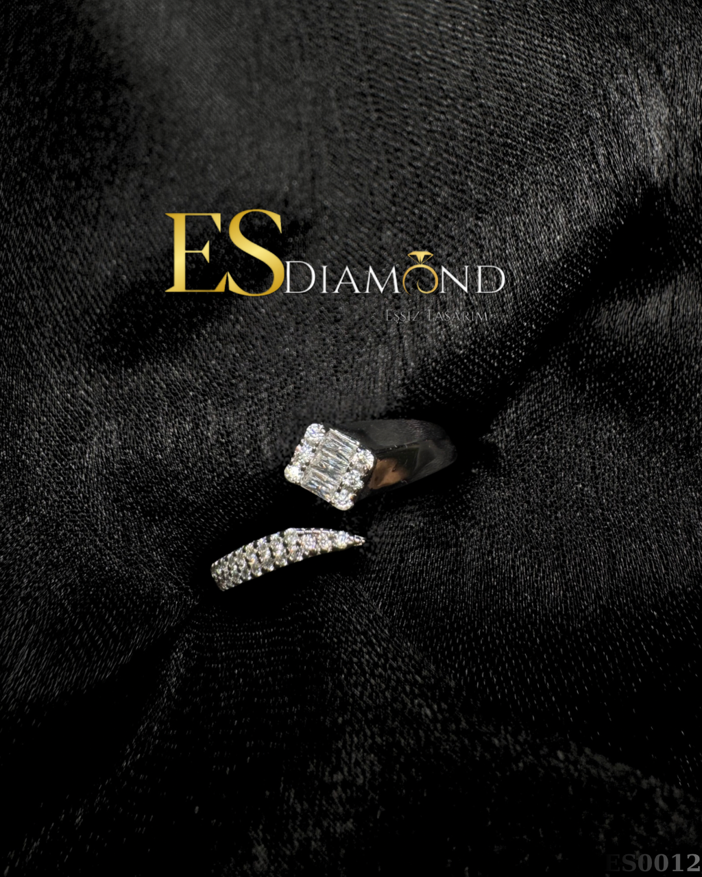 BAGET DETAYLI TASARIM GÜMÜŞ YÜZÜK