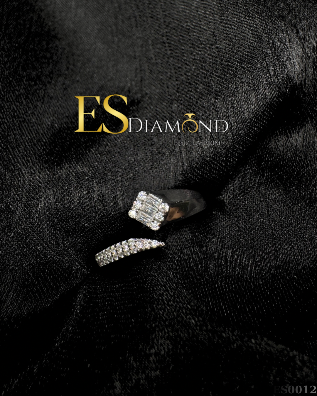 BAGET DETAYLI TASARIM GÜMÜŞ YÜZÜK