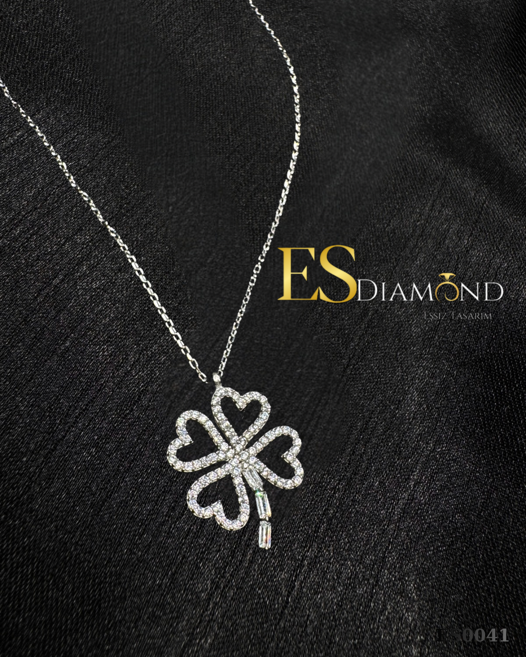 DÖRT YAPRAKLI YONCA ŞANS KOLYESİ