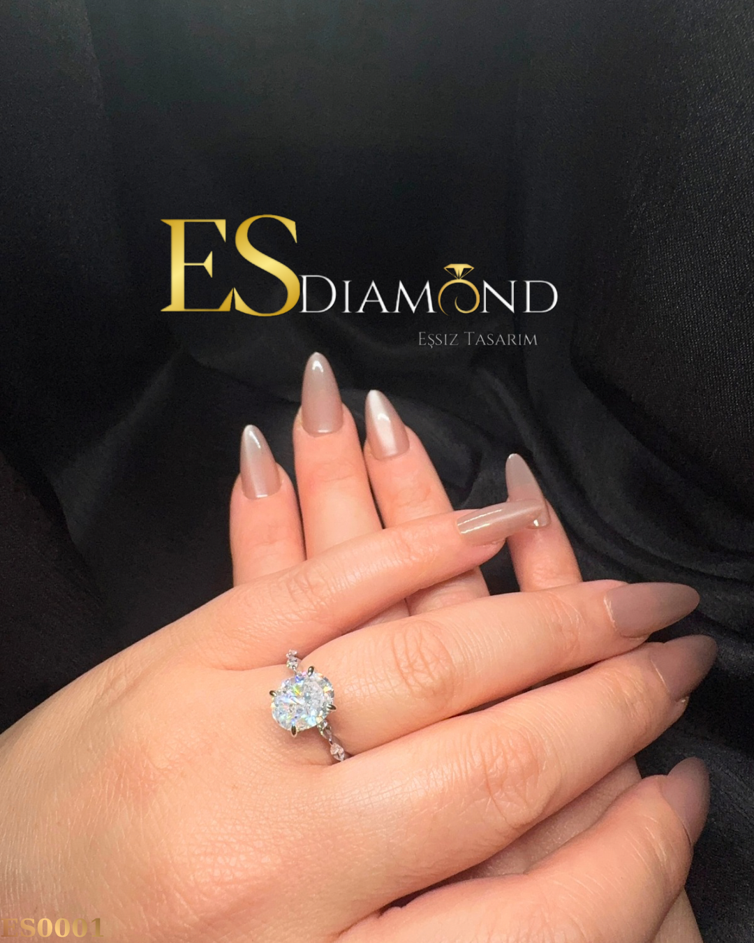 OVAL DIAMOND EFFECTİVE TEKTAŞ